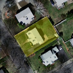 99 Harding St, Newton, MA 02465 aerial view