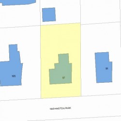 97 Washington Park, Newton, MA 02460 plot plan