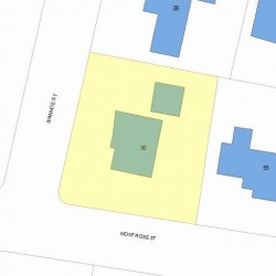 36 Ivanhoe St, Newton, MA 02458 plot plan