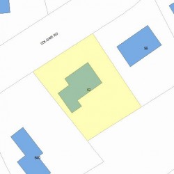 62 Colgate Rd, Newton, MA 02462 plot plan