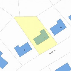 75 Wayne Rd, Newton, MA 02459 plot plan