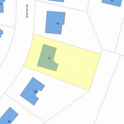 20 Dorcar Rd, Newton, MA 02459 plot plan