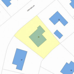 25 Crehore Dr, Newton, MA 02462 plot plan