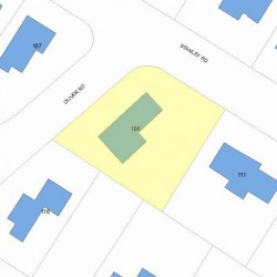 106 Oliver Rd, Newton, MA 02468 plot plan