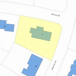 8 Nod Hill Rd, Newton, MA 02461 plot plan