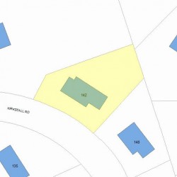 142 Kirkstall Rd, Newton, MA 02460 plot plan