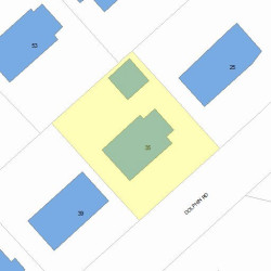 35 Dolphin Rd, Newton, MA 02459 plot plan