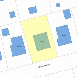 73 Athelstane Rd, Newton, MA 02459 plot plan