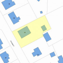 64 Putnam St, Newton, MA 02465 plot plan