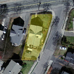 42 Auburn St, Newton, MA 02465 aerial view