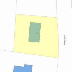 11 Kenwood Ave, Newton, MA 02459 plot plan