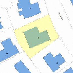 17 Emmons St, Newton, MA 02465 plot plan