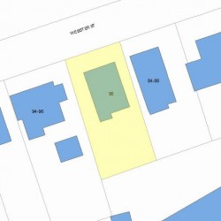 90 Webster St, Newton, MA 02465 plot plan