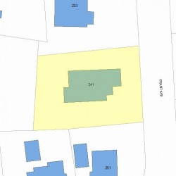 241 Grant Ave, Newton, MA 02459 plot plan
