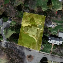 196 Kent Rd, Newton, MA 02468 aerial view