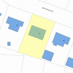 37 Maplewood Ave, Newton, MA 02459 plot plan