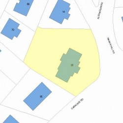 85 Commonwealth Ave, Newton, MA 02459 plot plan