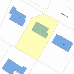 19 Holman Rd, Newton, MA 02466 plot plan