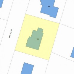 118 Wendell Rd, Newton, MA 02459 plot plan