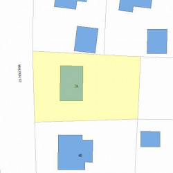 34 Walden St, Newton, MA 02460 plot plan