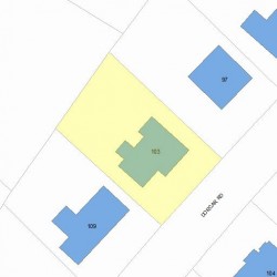 103 Dorcar Rd, Newton, MA 02459 plot plan