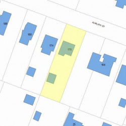 170 Auburn St, Newton, MA 02465 plot plan