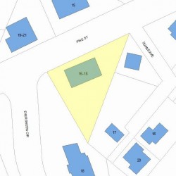 16 Pine St, Newton, MA 02465 plot plan