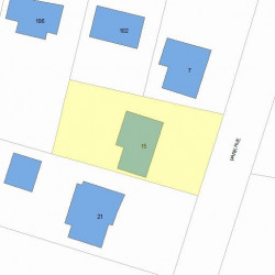 15 Park Ave, Newton, MA 02458 plot plan