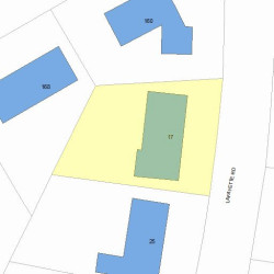 17 Lafayette Rd, Newton, MA 02462 plot plan