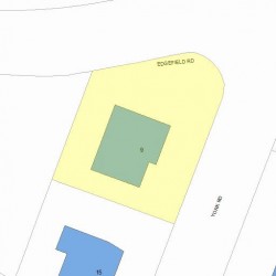 9 York Rd, Newton, MA 02468 plot plan