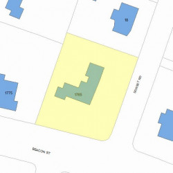 1765 Beacon St, Newton, MA 02468 plot plan