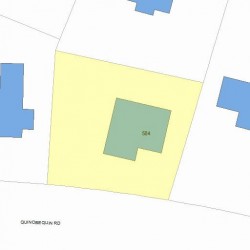 584 Quinobequin Rd, Newton, MA 02468 plot plan