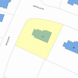 70 Marcellus Dr, Newton, MA 02459 plot plan