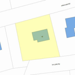 42 Annawan Rd, Newton, MA 02468 plot plan