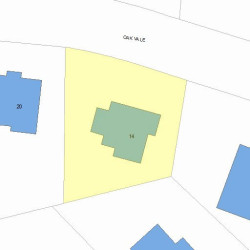 14 Oakvale Rd, Newton, MA 02468 plot plan