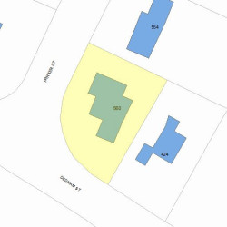 560 Parker St, Newton, MA 02459 plot plan