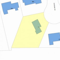 11 Cousens Cir, Newton, MA 02459 plot plan