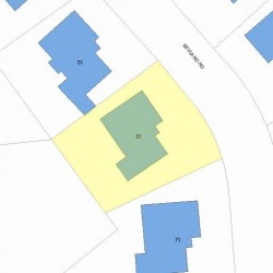 61 Sevland Rd, Newton, MA 02459 plot plan