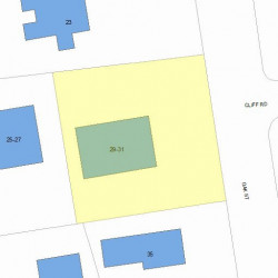 31 Oak St, Newton, MA 02464 plot plan