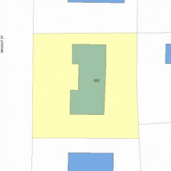 680 Walnut St, Newton, MA 02459 plot plan