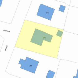 248 Park St, Newton, MA 02458 plot plan