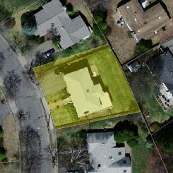 36 Emmons St, Newton, MA 02465 aerial view