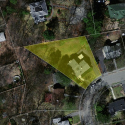 19 White Pine Rd, Newton, MA 02464 aerial view