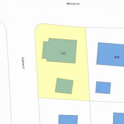 1022 Beacon St, Newton, MA 02459 plot plan