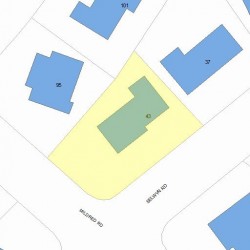 43 Selwyn Rd, Newton, MA 02461 plot plan