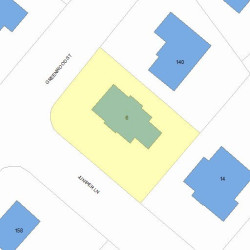 6 Juniper Ln, Newton, MA 02459 plot plan