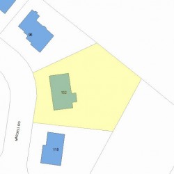 102 Nardell Rd, Newton, MA 02459 plot plan