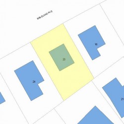 20 Braeland Ave, Newton, MA 02459 plot plan