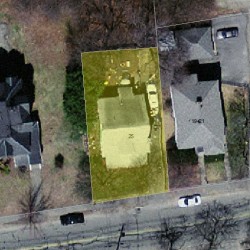 25 Auburn St, Newton, MA 02465 aerial view