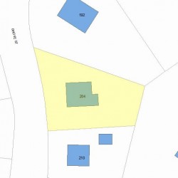 204 Grove St, Newton, MA 02466 plot plan